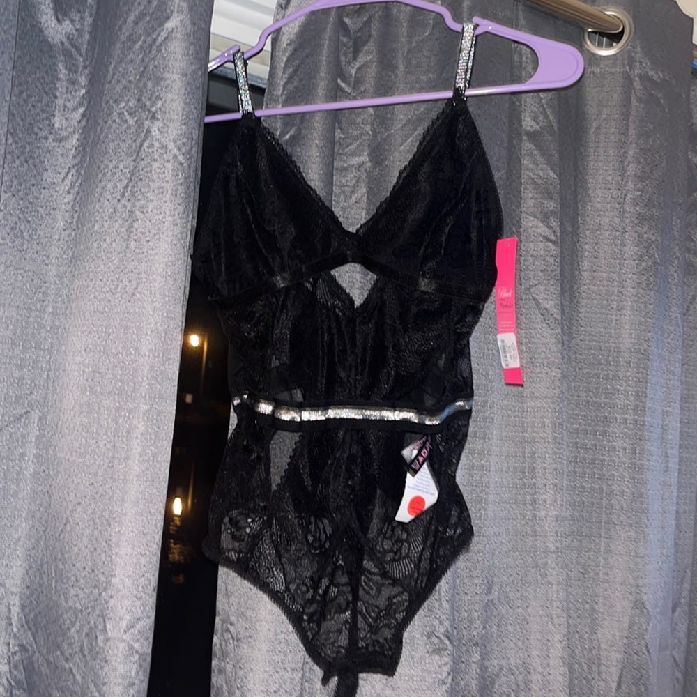 Black lace bodysuit